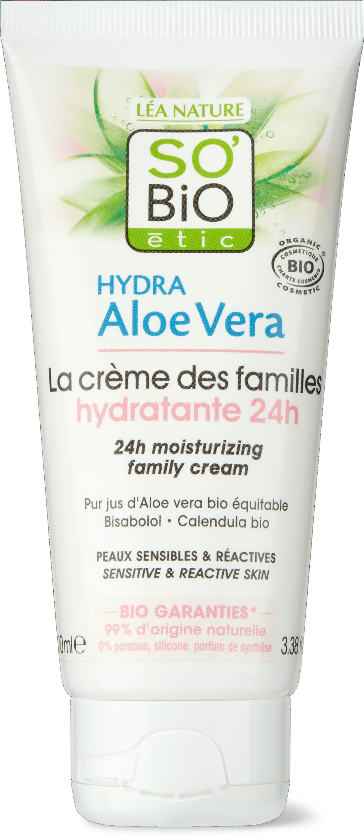 Hydra Aloe Vera feuchtigkeitsspendende Familiencreme Aloe Vera, Bisabolol & Ringelblume
